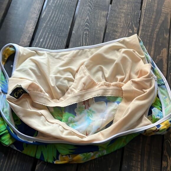 Cazimi tankini floral swimsuit tank top Sz-18W - Picture 4 of 11